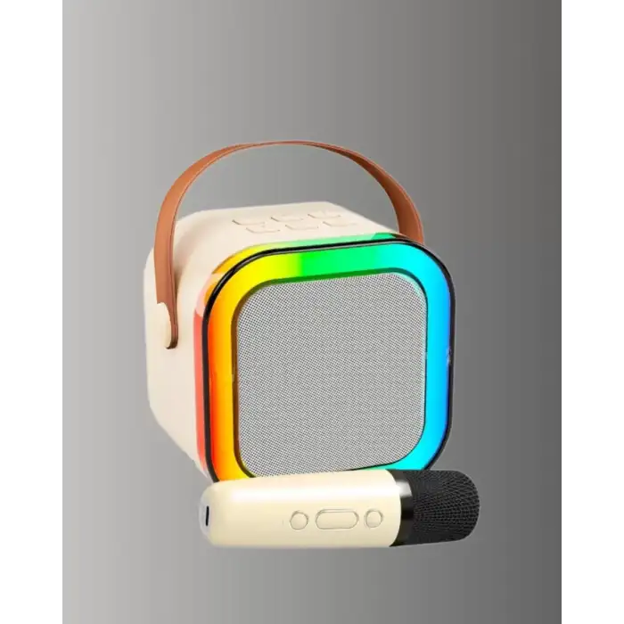 AsilTech Karaoke Mikrofon Hoparlör Seti Bluetooth Kablosuz Taşınabilir