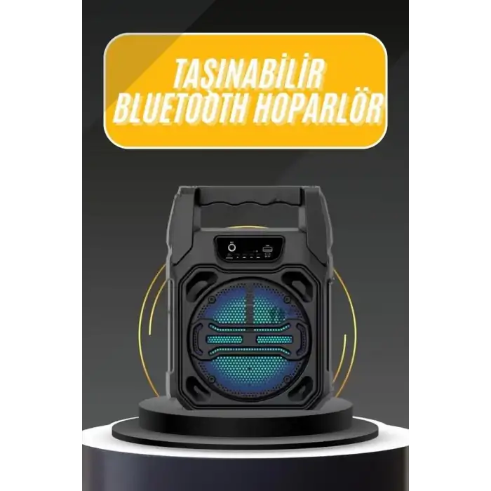 AsilTech Karaoke Mikrofonlu Fm Radyolu Bluetooth Hoparlör Yüksek Ses Kaliteli