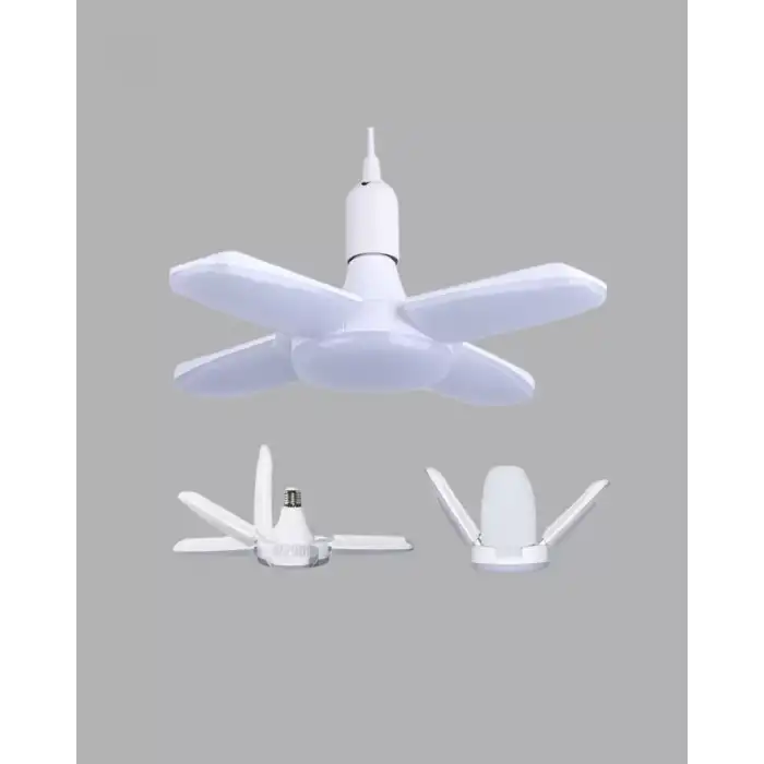 AsilTech Katlanabilir 4 Kollu LED Ampül 60 Watt 6000 Lumen Beyaz Işık