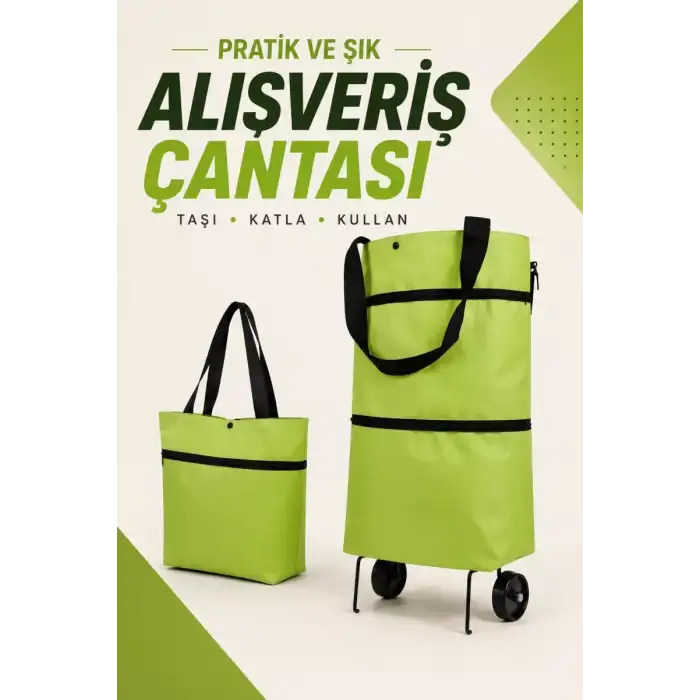 AsilTech KATLANABİLİR ALIŞVERİŞ ÇANTASI
