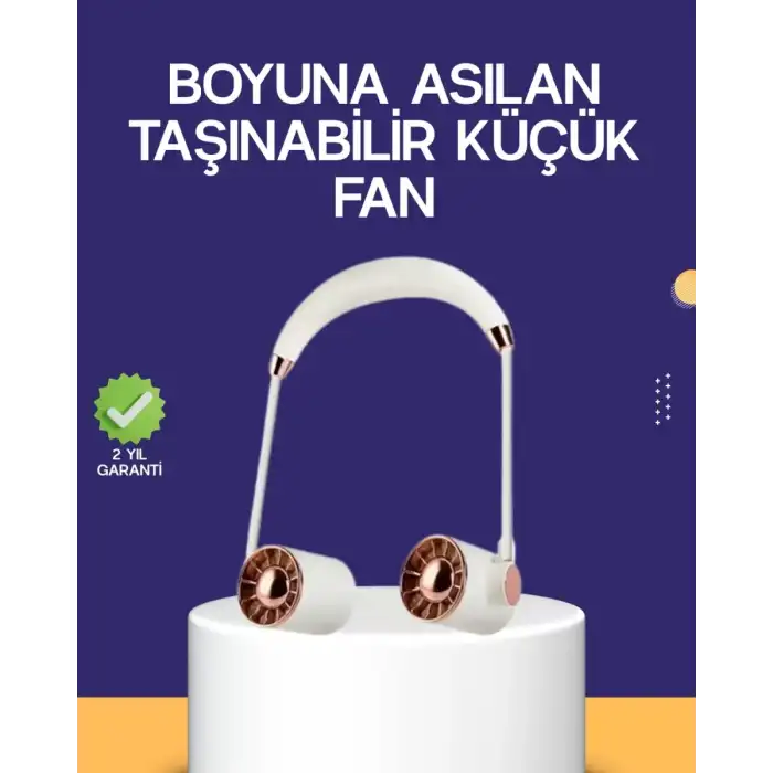 AsilTech Katlanabilir Asılabilir Mini Fan USB Şarjlı 3 Kademeli Sessiz