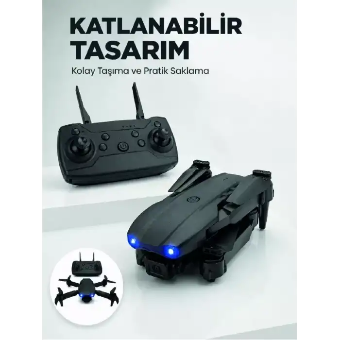 AsilTech Katlanabilir Kamera Drone 4K HD Görüntü, Hover Özelliği ve Uzaktan Kumanda