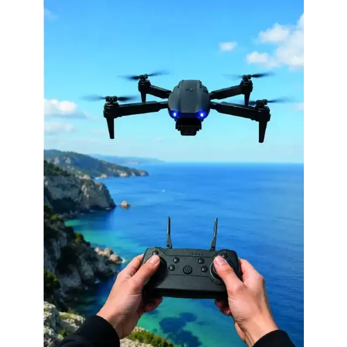 AsilTech Katlanabilir Kamera Drone 4K HD Görüntü, Hover Özelliği ve Uzaktan Kumanda