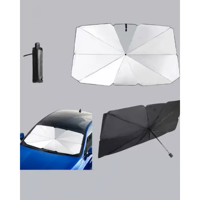 AsilTech Katlanabilir Oto Güneşlik - 125x65 cm