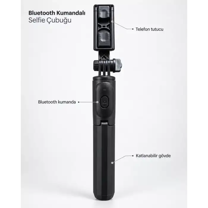 AsilTech Katlanabilir Selfie Çubuğu