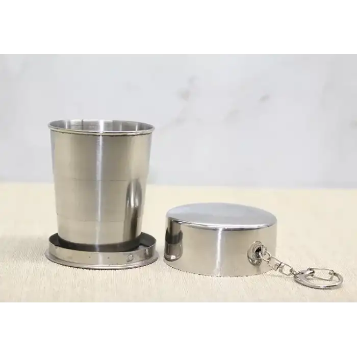 AsilTech Katlanabilir Tekli Paslanmaz Çelik Shot Bardak - Model 2