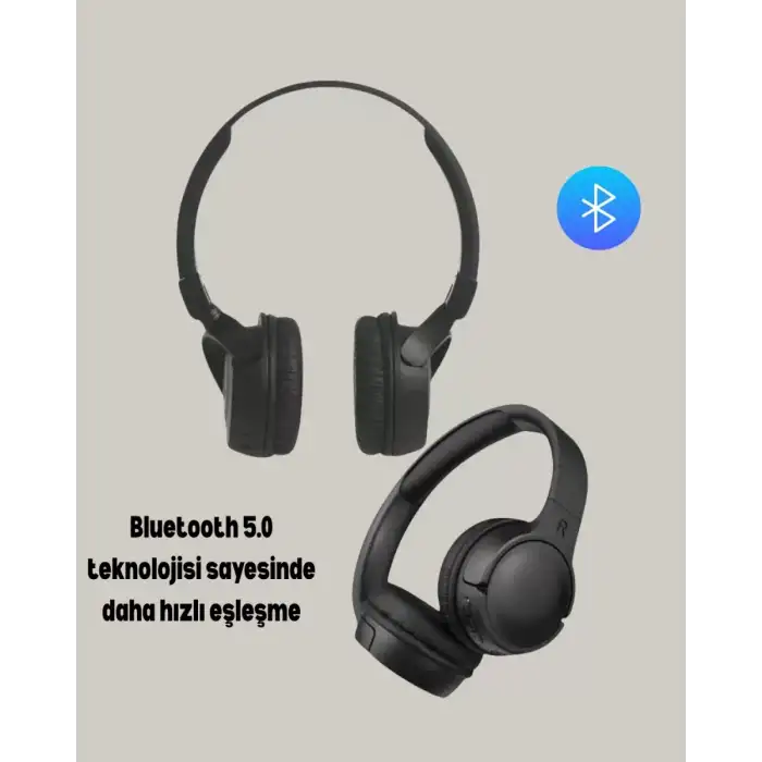 AsilTech Katlanabilir USB-C Şarjlı Bluetooth Kulaklık