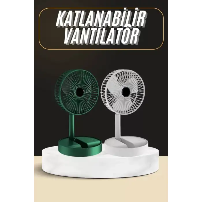 AsilTech Katlanabilir Usb Şarjlı Masaüstü Soğutucu Mini Fan Telefon Tutucu