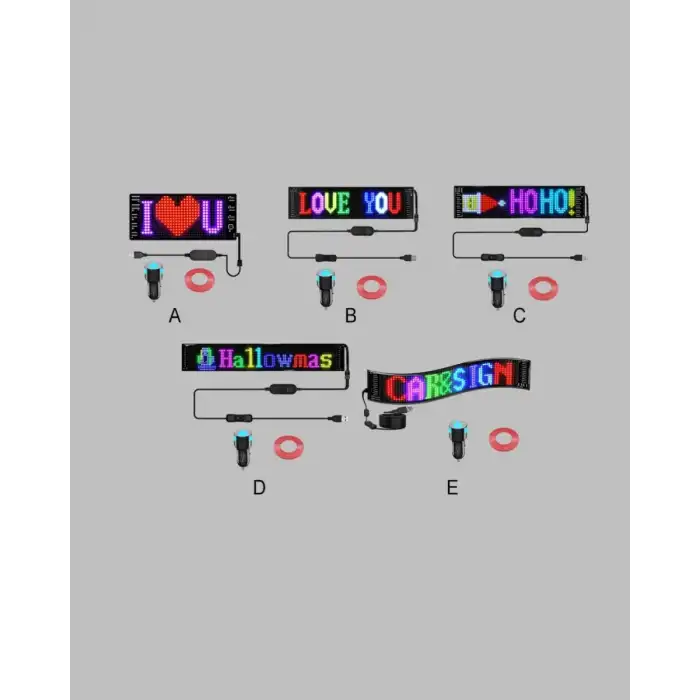 AsilTech Kayan Yazı Destekli RGB LED Reklam Paneli USB ile Kolay Kurulumlu