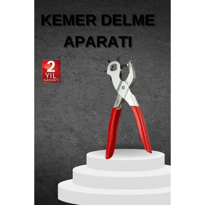 AsilTech Kemer Delme Pensesi- Kemer Delik Açma Zımbası Paslanmaz Çelik