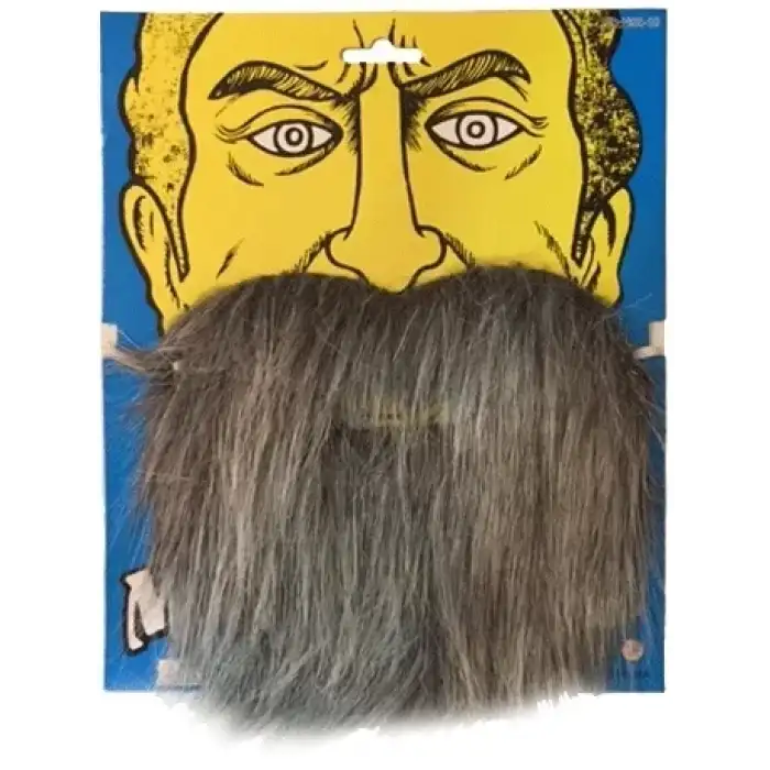 AsilTech Kırçıllı Korsan Sakalı Gri Renk Takma Sakal