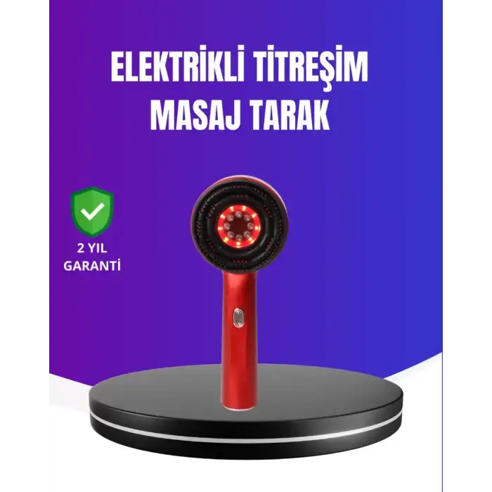 AsilTech Kırmızı Işık Terapi Özellikli Saç Derisi Masaj Tarak Anti Dökülme