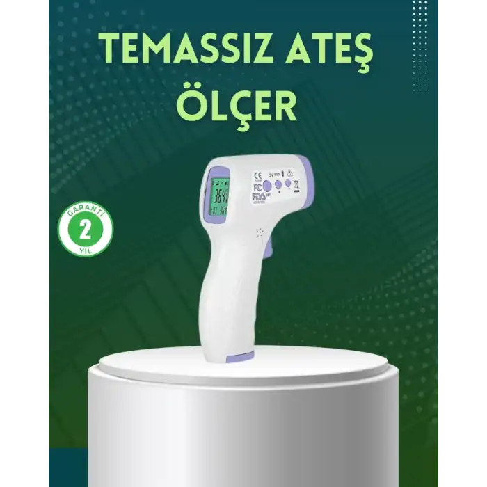 AsilTech Kızılötesi Temassız Ateş Ölçer LCD Ekranlı Hassas Termometre