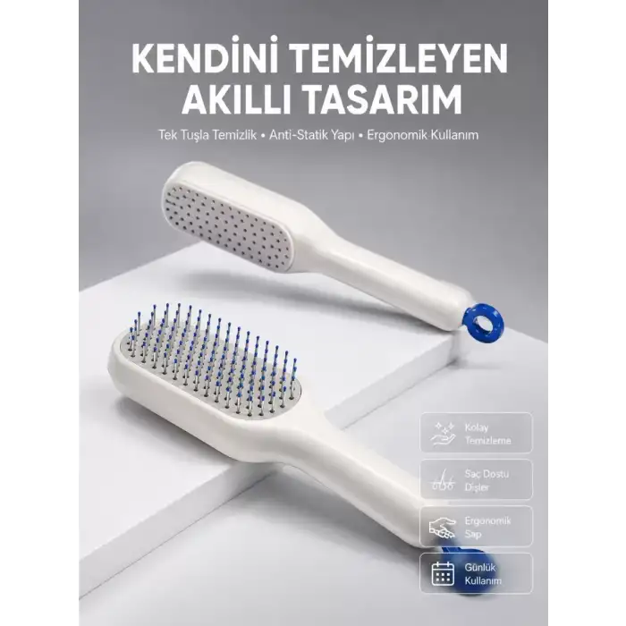 AsilTech Kolay Temizlenen Fırçası Evcil Hayvanlara Özel Tüy Temizleme