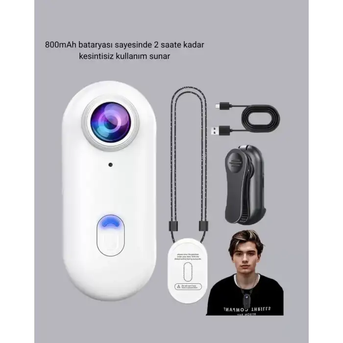 AsilTech Kompakt 4K Aksiyon Kamerası Suya Dayanıklı WiFi ve 120° Geniş Açı