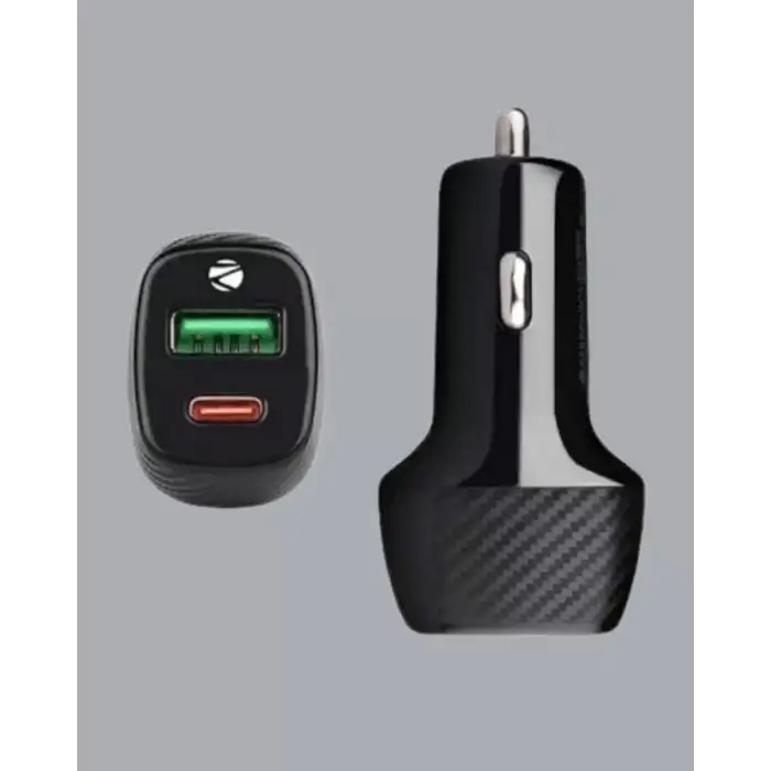 AsilTech Kompakt Tasarımlı Type-C + USB Girişli Araç Şarj Başlığı