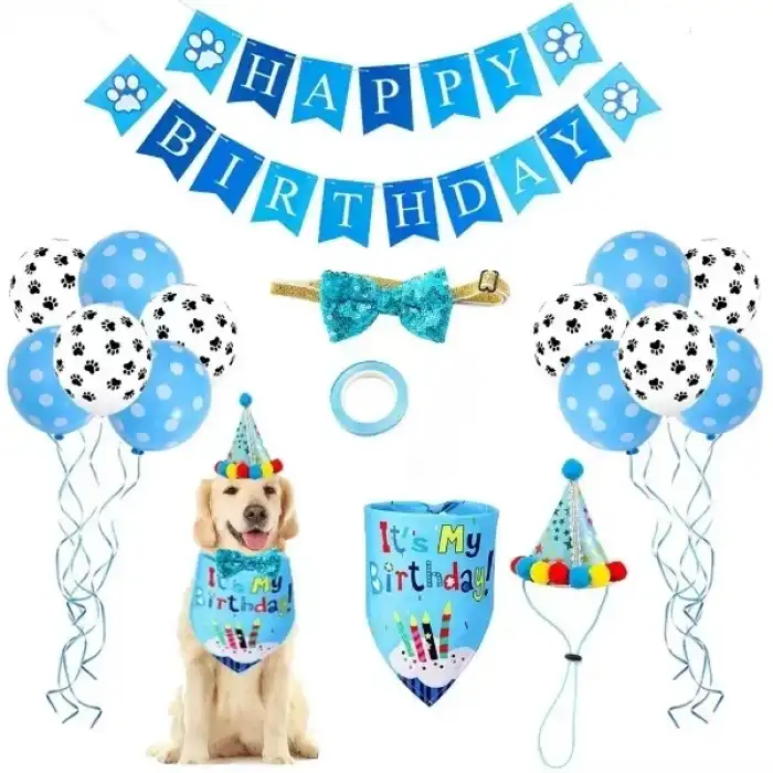 AsilTech Köpekler İçin Doğum Günü Partisi Seti
