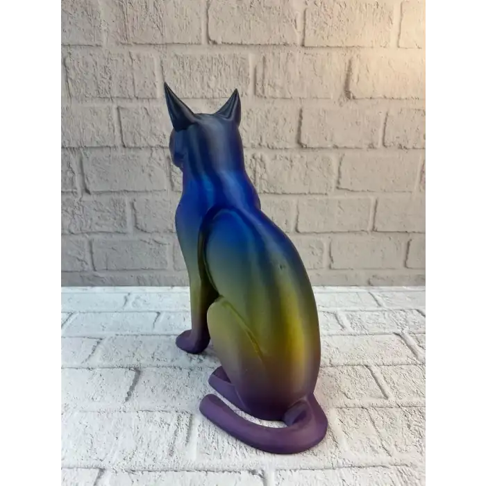 AsilTech Koyu Rainbow Kedi Biblo Modern Salon ve Raf Dekoru