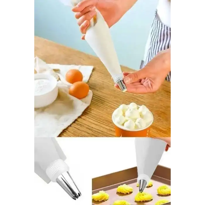 AsilTech Krema Sıkma Seti 10 Parça