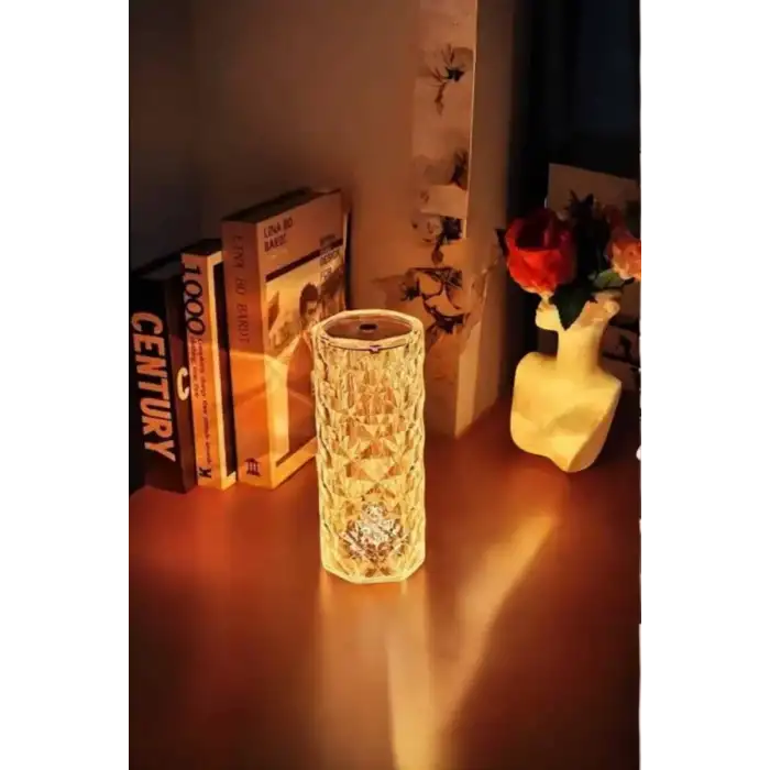AsilTech Kristal Dokunmatik Ve Kumandalı Masa Ve Gece lambası