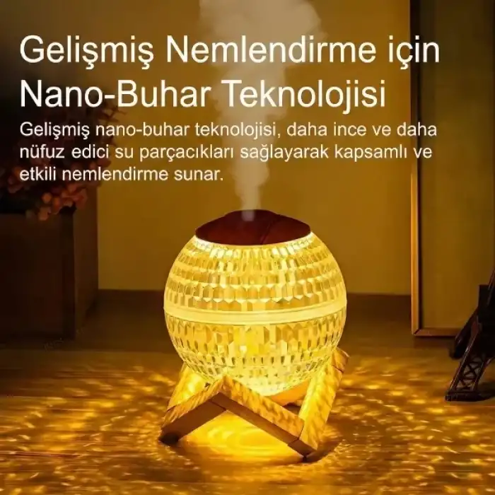AsilTech Kristal Top RGB Hava Nemlendirici