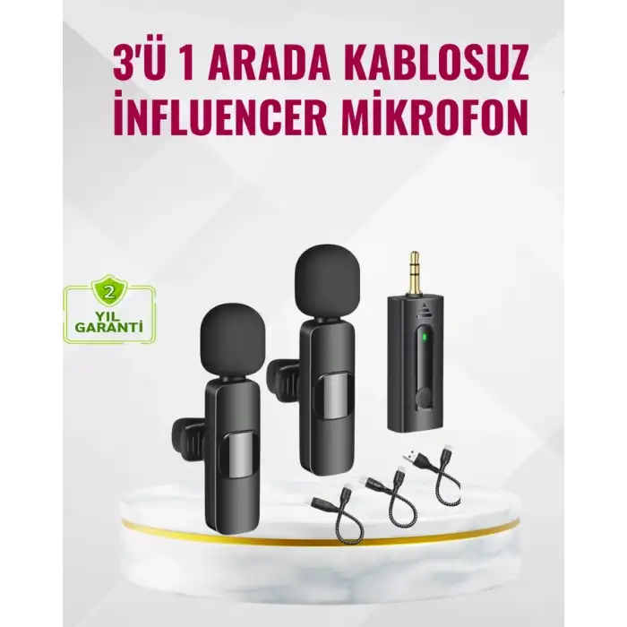 AsilTech Küçük Boyutlu Mikrofon - 8 Saat Kullanım