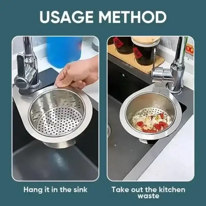 AsilTech Kuğu Tasarımlı Paslanmaz Lavabo Drenaj Sepeti