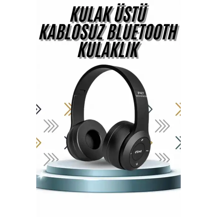 AsilTech Kulak Üstü Bluetooth Kulaklık Yüksek Ses Kaliteli Ayarlanabilir