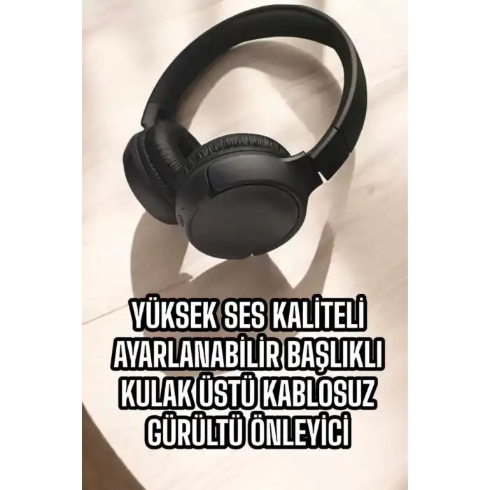 AsilTech Kulak Üstü Kablosuz Bluetooth Kulaklık Gürültü Önleyici Ayarlanabilir