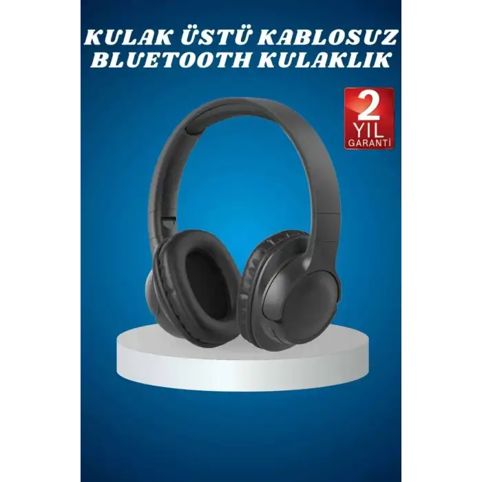 AsilTech Kulak Üstü Kablosuz Bluetooth Kulaklık Yüksek Ses Kaliteli ANC Özelliği