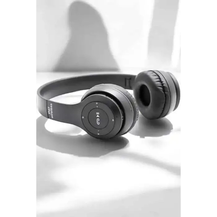 AsilTech Kulak Üstü TF Kart ve AUX Destekli Ergonomik Bluetooth Kulaklık