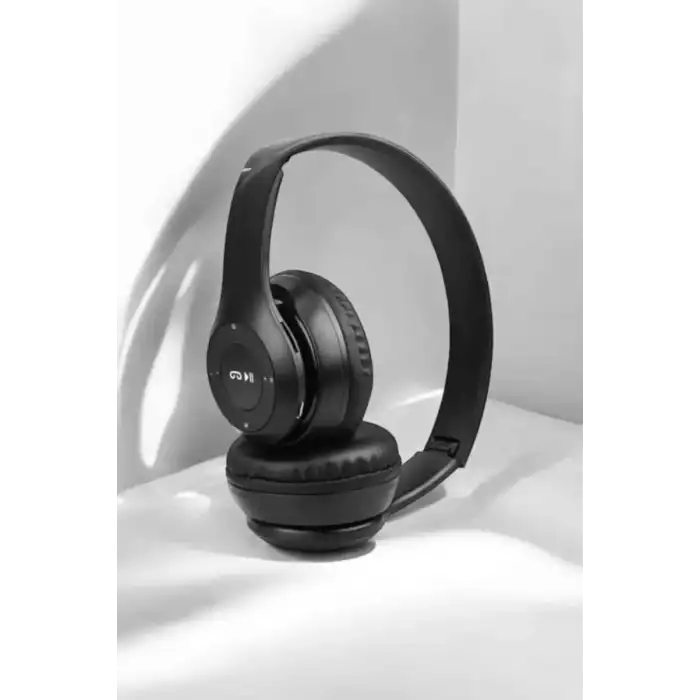 AsilTech Kulak Üstü TF Kart ve AUX Destekli Ergonomik Bluetooth Kulaklık