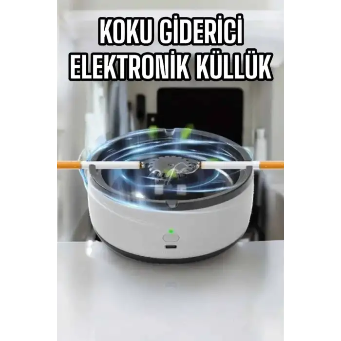 AsilTech Küllük Duman Giderici Temizlenebilir Elektronik Pilli