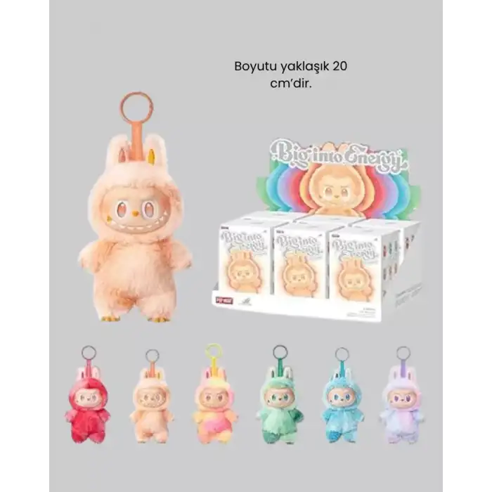 AsilTech Labubu Peluş Oyuncak – Koleksiyonluk Yumuşak Dekoratif Figür 20 cm