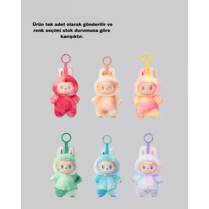 AsilTech Labubu Peluş Oyuncak – Koleksiyonluk Yumuşak Dekoratif Figür 20 cm