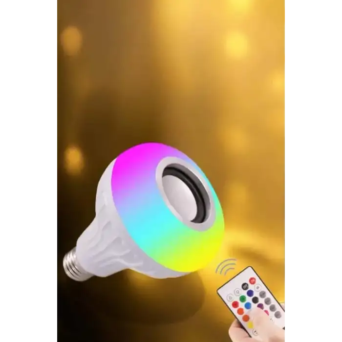 AsilTech Lamba Led Hoparlör Dayanıklı ve Uzun Ömürlü Bluetooth Hoparlör