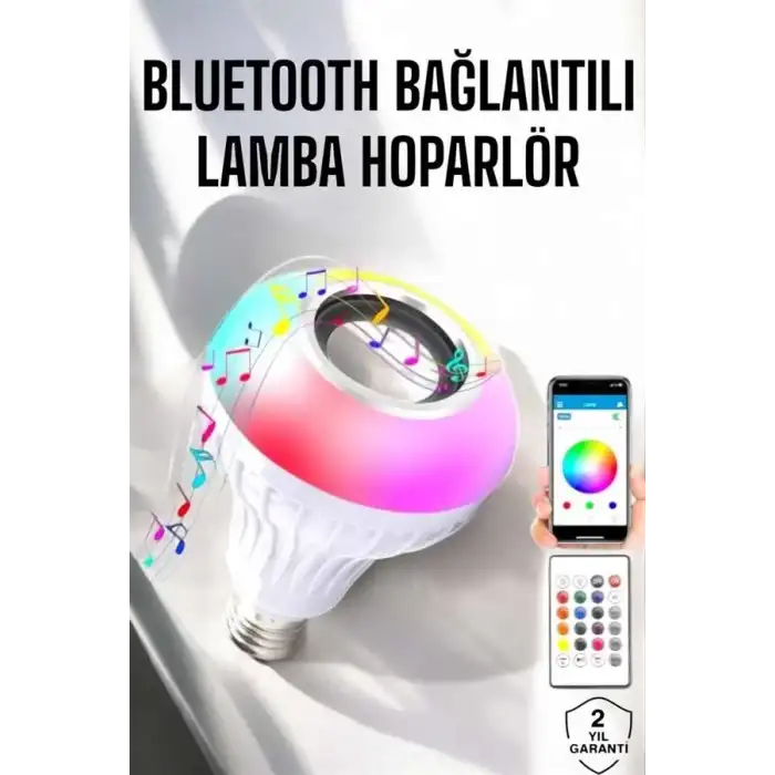 AsilTech Lamba Led Hoparlör Dayanıklı ve Uzun Ömürlü Bluetooth Hoparlör