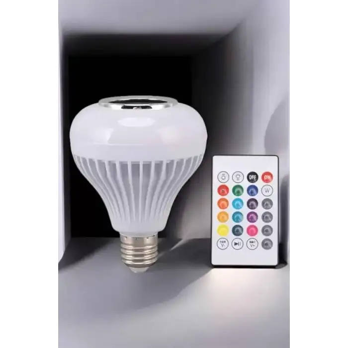 AsilTech Lamba Led Hoparlör Dayanıklı ve Uzun Ömürlü Bluetooth Hoparlör