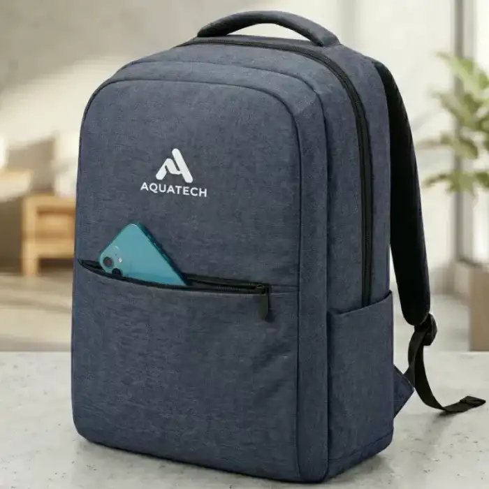 AsilTech Laptop Sırt Çantası - Lacivert - İç Bölmeli - Bilgisayar Korumalı