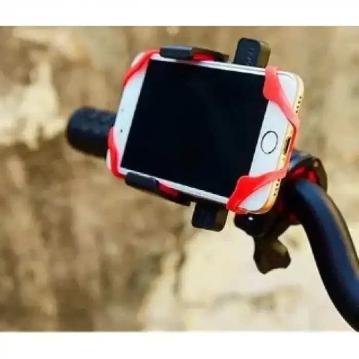 AsilTech Lastik Destekli Standlı Bisiklet Telefon Tutucu