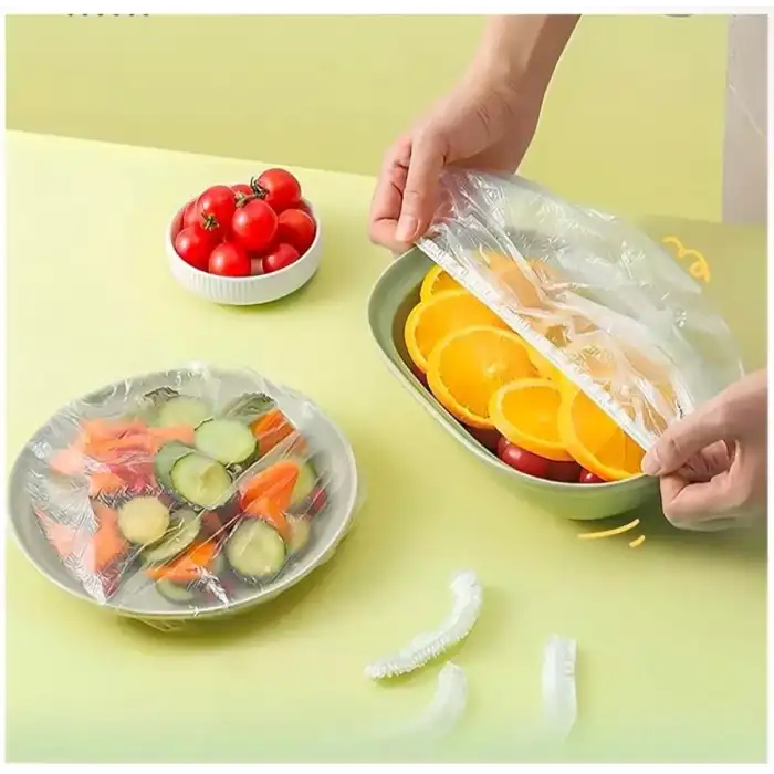 AsilTech Lastikli Tencere Ve Tabak Bonesi 100 Adet (20cm)