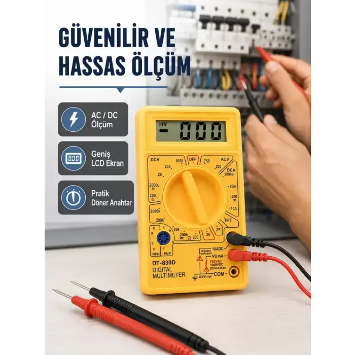 AsilTech LCD Ekranlı Dijital Ölçü Aleti Ev ve Atölye Kullanımı Yeni Nesil