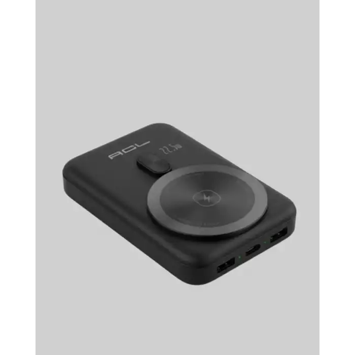 AsilTech LCD Ekranlı Kablosuz Powerbank Type C ve USB Çıkışlı