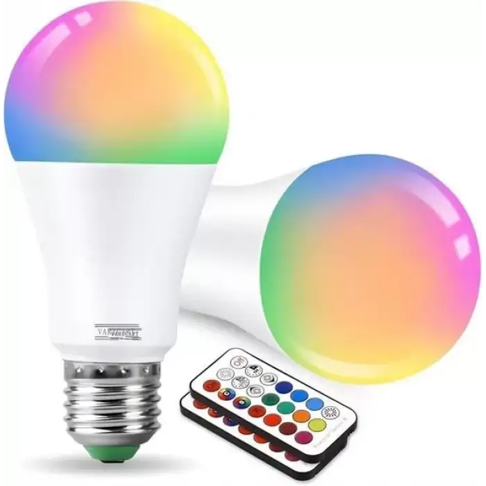 AsilTech Led Ampul Enerji Dostu RGB Işıklı 100W Led Işık