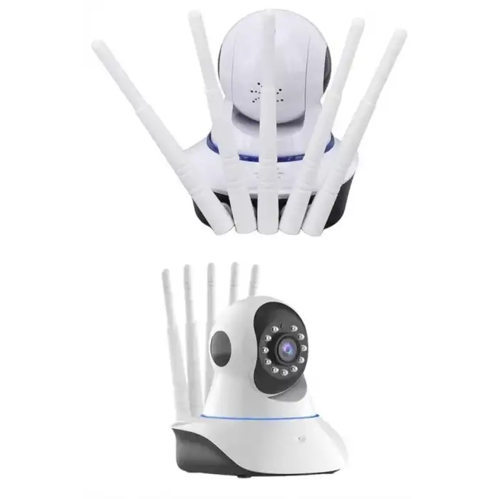 AsilTech LED Aydınlatmalı 5 Antenli Motorlu 1080P Wifi Kamera Sensörlü