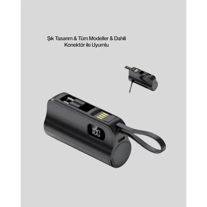 AsilTech LED Göstergeli 2000mAh Cep Tipi Hızlı Şarj Powerbank
