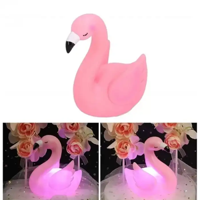 AsilTech LED Işıklı Flamingo Masa Lambası