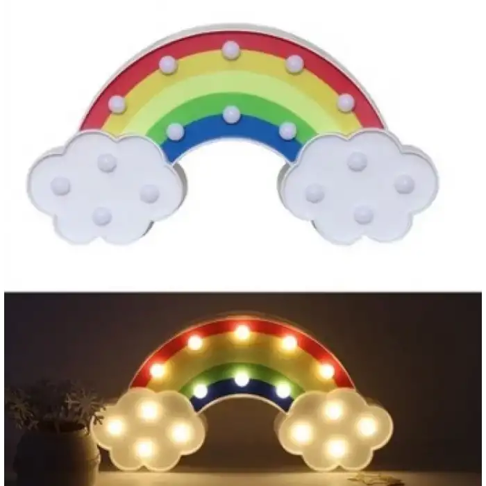 AsilTech Led Işıklı Gökkuşağı Gece Lambası