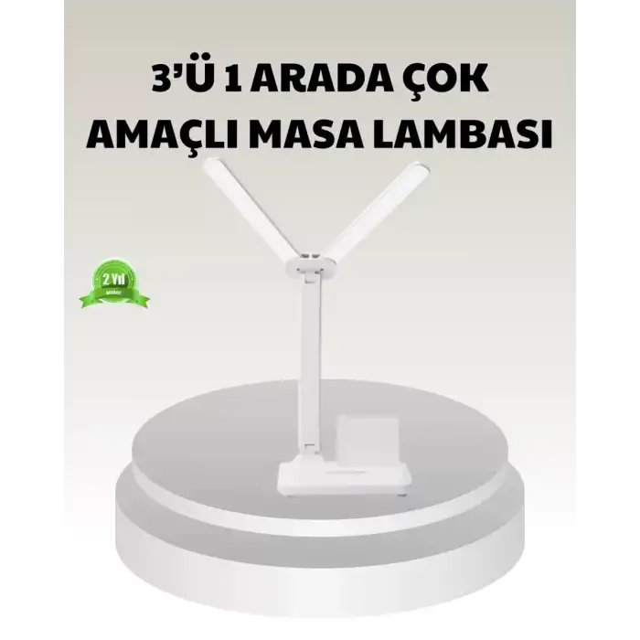 AsilTech LED Işıklı Masa Lambası – Göz Yormayan, Kısılabilir ve Esnek Başlıklı