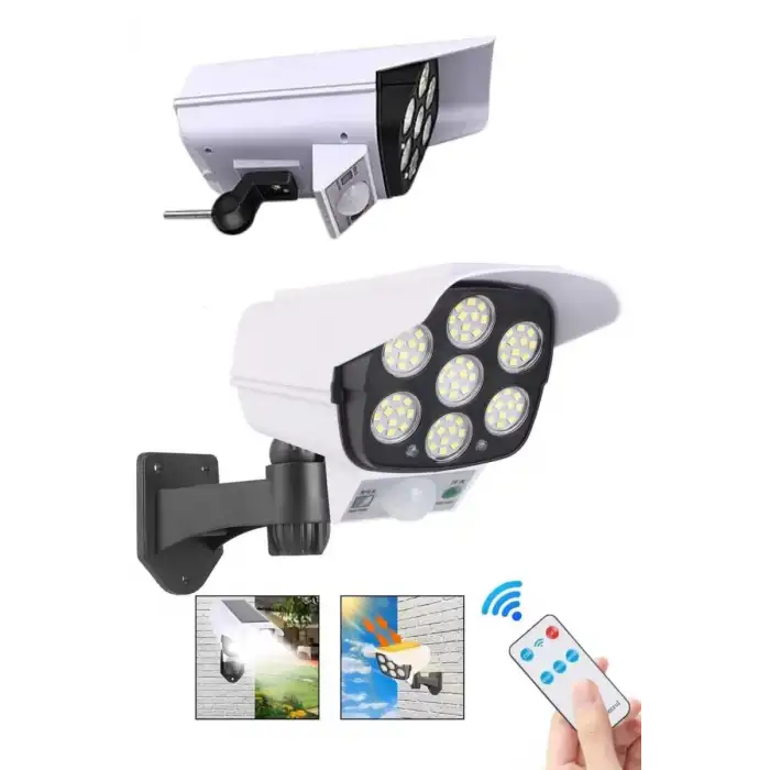 AsilTech LED Lamba-Güneş Paneli Destekli Uzaktan Kumandalı Solar LED Lamba